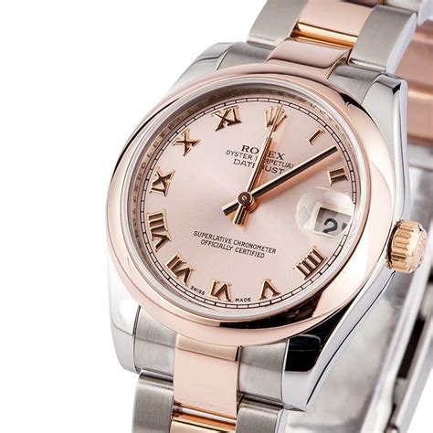 womens rolex rose gold watch